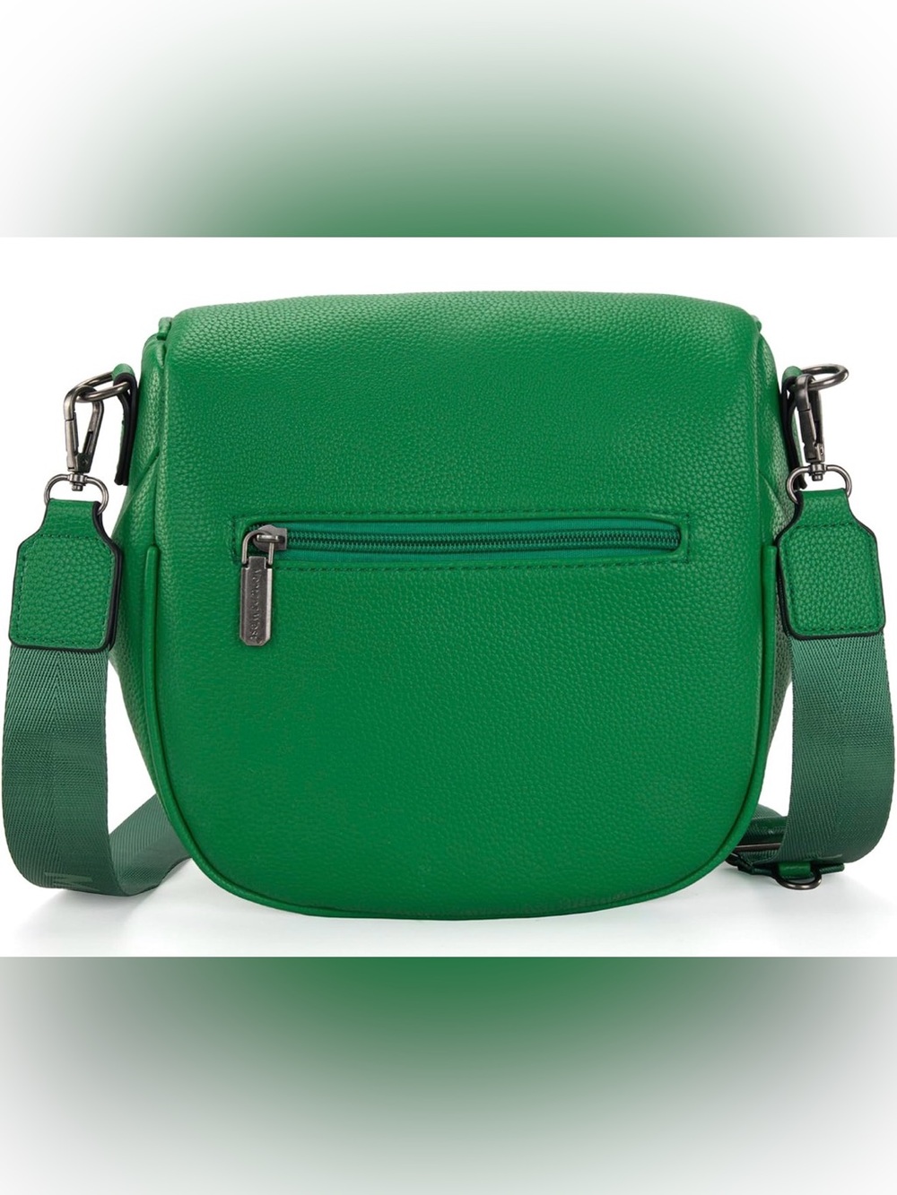 Montana West Emerald Green Crossbody Saddle Bag with Coin Pouch - Picture 4 of 6